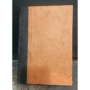 Brown Pressed Bound Journal‎ Handmade Pressed Rough Cut Paper